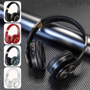 Wireless Bluetooth Headphones Over Ear, Bluetooth 5.0 Headset with Microphone, Foldable Lightweight Headset with Deep Bass, HiFi Stereo Sound for Work Game Cellphone PC Computer
